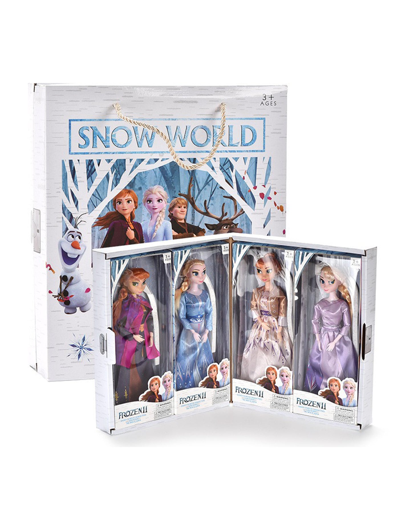 4pcs Set Frozen 2 Princess Anna, Elsa Dolls