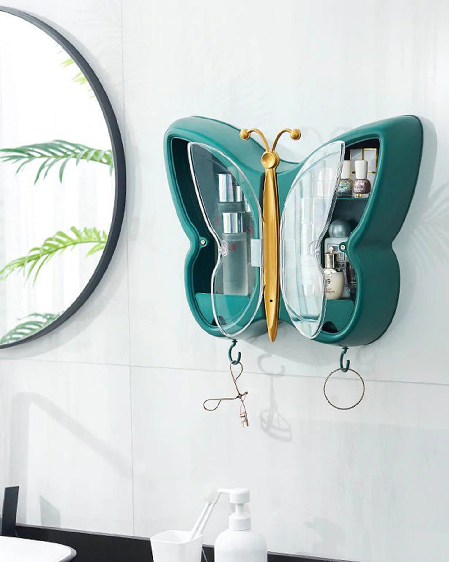 Butterfly Shape Wall Mounted Cosmetic Storage
